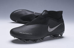 Nike Phantom Vision Elite DF FG Black Grey - soccerstory