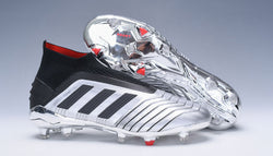 Adidas Predator 19.1 FG Silver Black - soccerstory