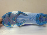 Nike Mercurial Superfly VI Academy MG Cleat White Blue High Cut - soccerstory