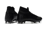 Nike Mercurial Superfly VI 360 Elite FG Soccer Cleats All Black - soccerstory