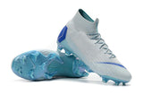 Nike Mercurial Superfly VI 360 Elite FG Soccer Cleats White Blue - soccerstory