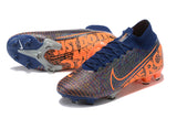NIKE Mercurial Superfly VII 360 Elite FG Orange DarkBlue - soccerstory