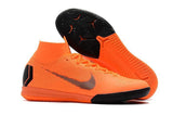Nike MercurialX Superfly VI Elite IC Soccer Cleats Total Orange Black - soccerstory