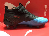 Puma One 1 Glory Leather FG Black Blue Red - soccerstory