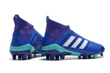Adidas Predator 18+ FG Soccer Cleats Royal Blue Purple White - soccerstory