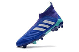 Adidas Predator 18+ FG Soccer Cleats Royal Blue Purple White - soccerstory