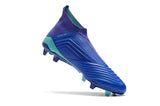 Adidas Predator 18+ FG Soccer Cleats Royal Blue Purple White - soccerstory