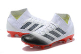 adidas Nemeziz 18.1 FG White Black Red - soccerstory