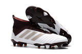 Adidas Predator 18.1 FG Soccer Cleats White Red Wine Gold - soccerstory