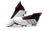 Adidas Predator 18.1 FG Soccer Cleats White Red Wine Gold - soccerstory
