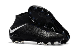 Nike Hypervenom Phantom III DF FG Soccer Cleats Blackout Black White - soccerstory