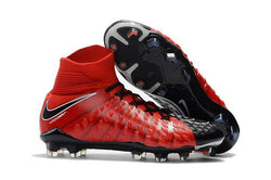 Nike Hypervenom Phantom III DF FG Soccer Cleats Fire Red Black - soccerstory