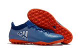 Adidas X Tango 17.3 Turf Soccer Cleats Deep Royal Blue Silver Orange - soccerstory