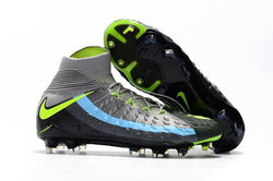 Nike Hypervenom Phantom III DF FG Soccer Cleats Black Volt Dark Grey - soccerstory
