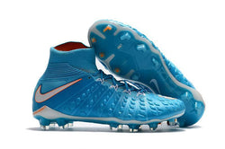 Nike Hypervenom Phantom III DF FG Soccer Cleats Total Blue White - soccerstory